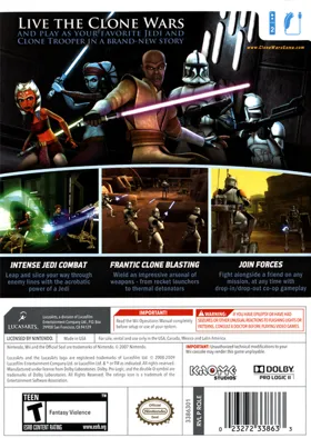 Star Wars The Clone Wars- Republic Heroes box cover back